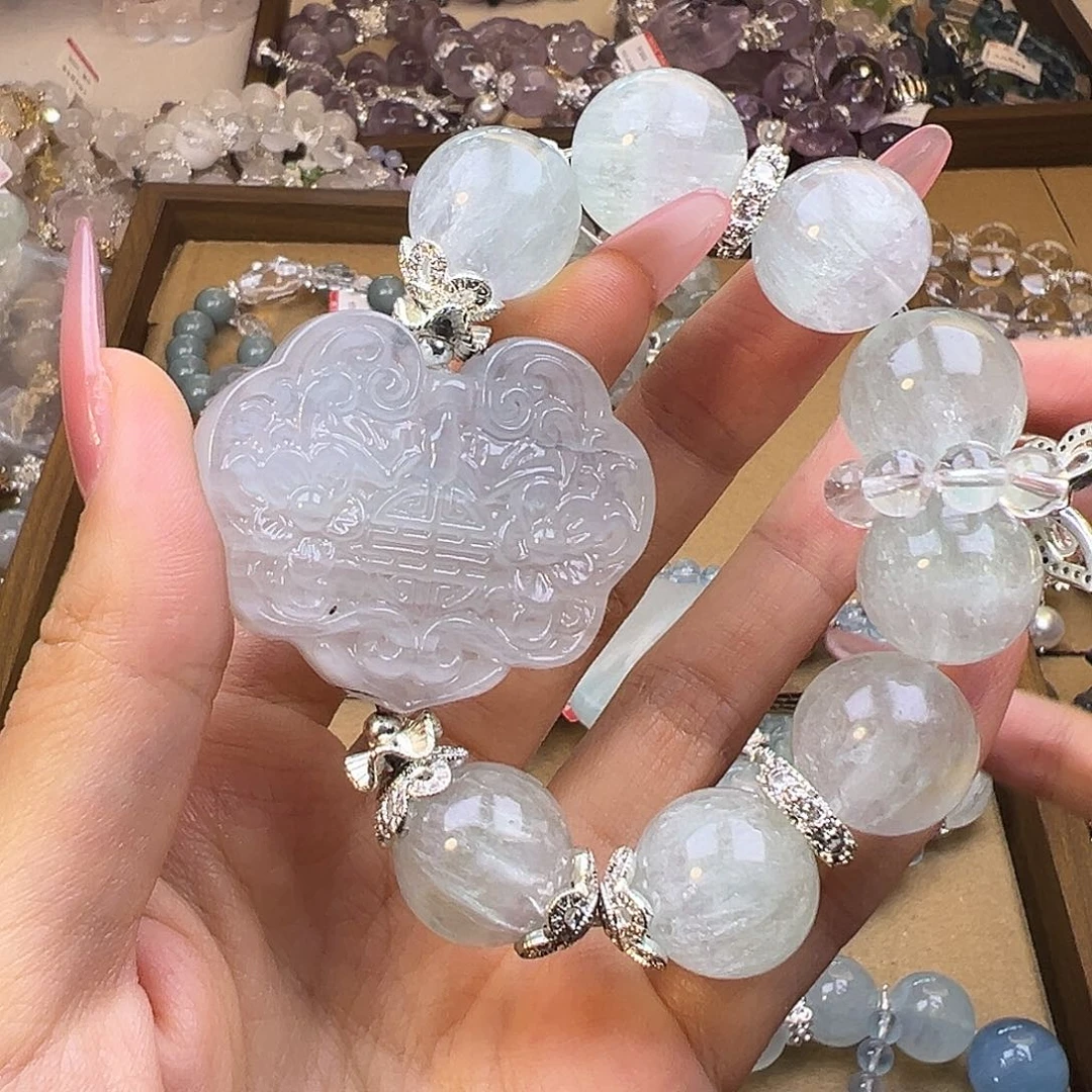 喵***鱼水晶合金手串水晶