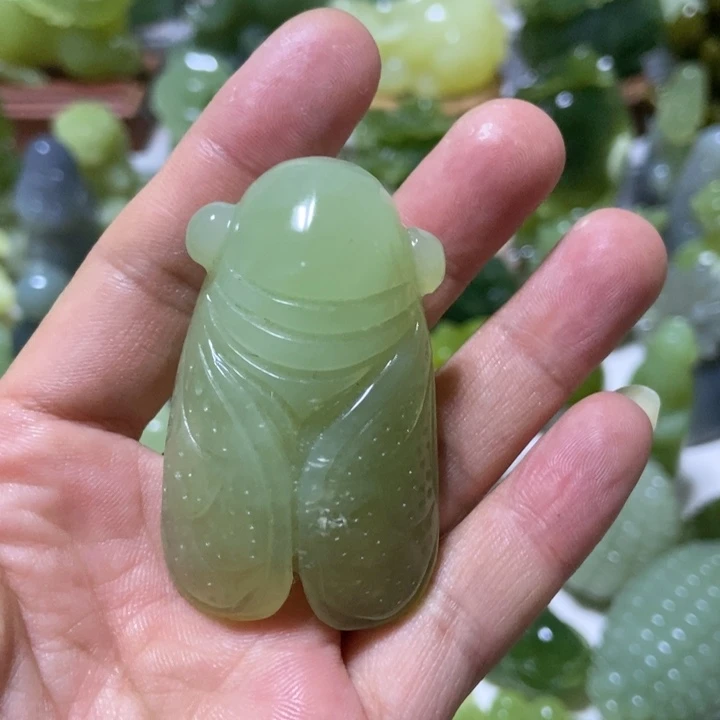【闪购商品】未镶嵌蛇纹石玉把件