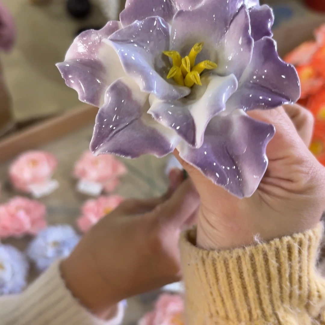 陶瓷花拍满20元发货，爱退款拉黑