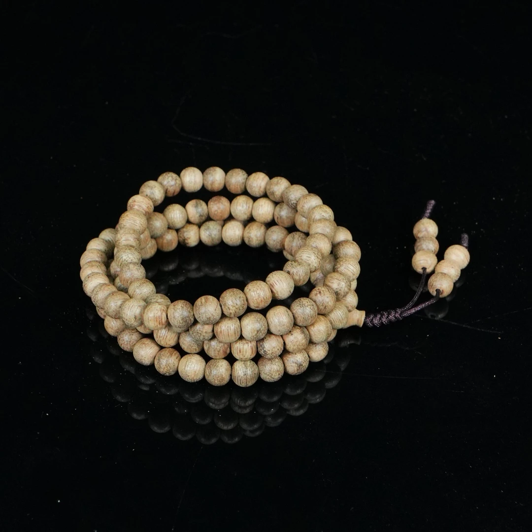 5258 文莱沉香高山老料粗纹念珠 0.6x108 8.94g