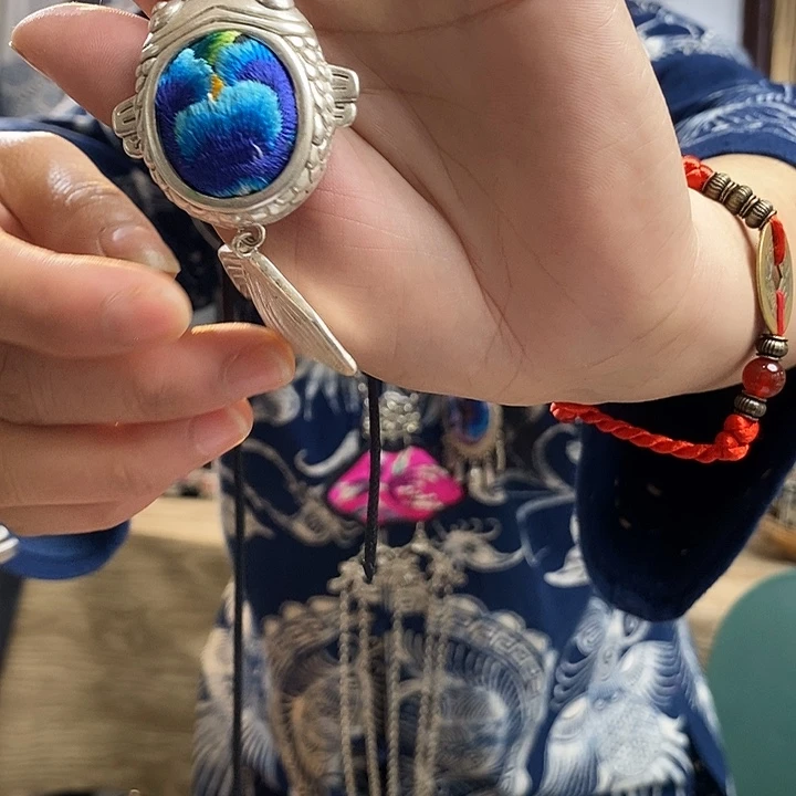 纯铜花岗石纯铜锡合金吊坠