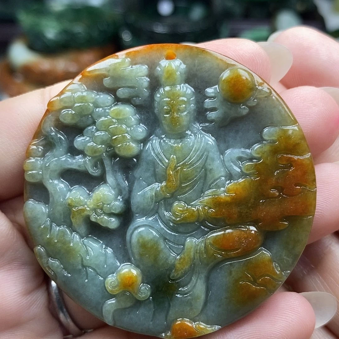颈饰未镶嵌翡翠牌子