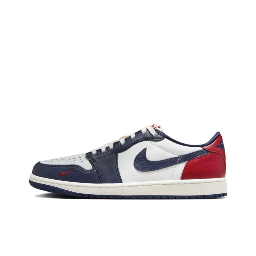 NIKE/耐克AJ1og低帮板鞋高级时尚白蓝红复古HQ2993100