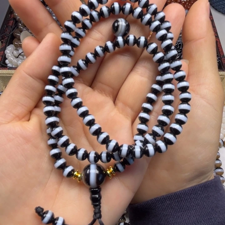 茶***n玛瑙/玉髓未镶嵌手链