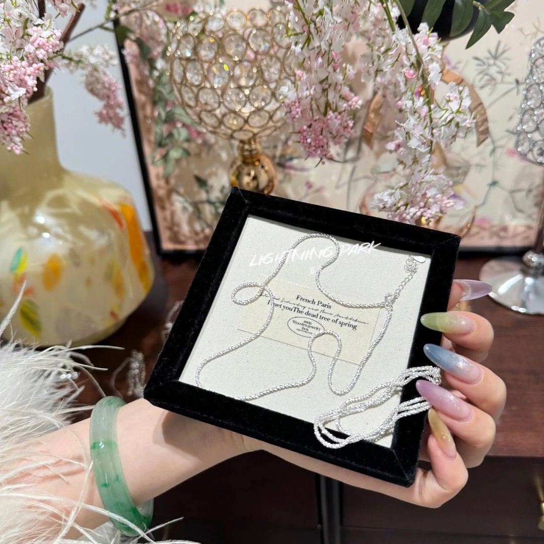 坠链均925银 LIGHTNINGPARK  新中式爆闪素版吊坠项链