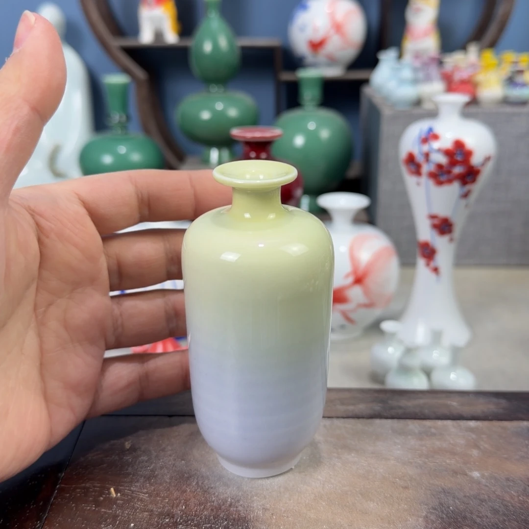 陶瓷手工小花器摆件
