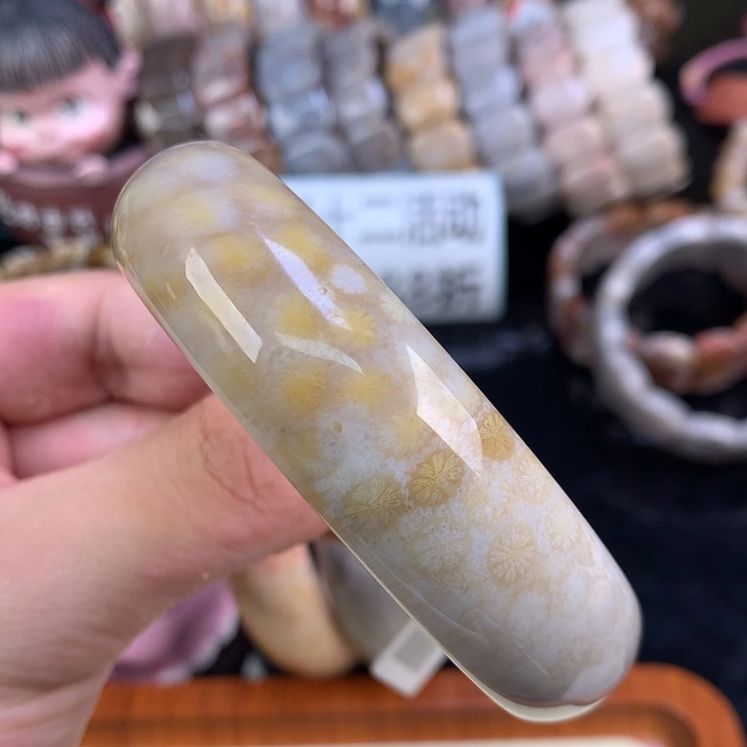 【闪购商品】颈饰未镶嵌硅化珊瑚（珊瑚玉）48号60.3圈雏菊