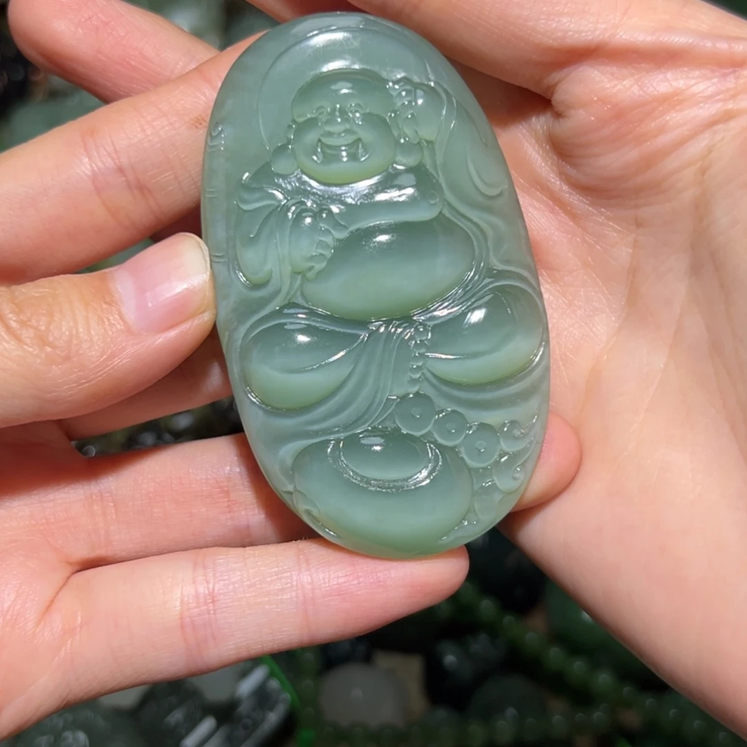 一***歌和田玉未镶嵌挂件