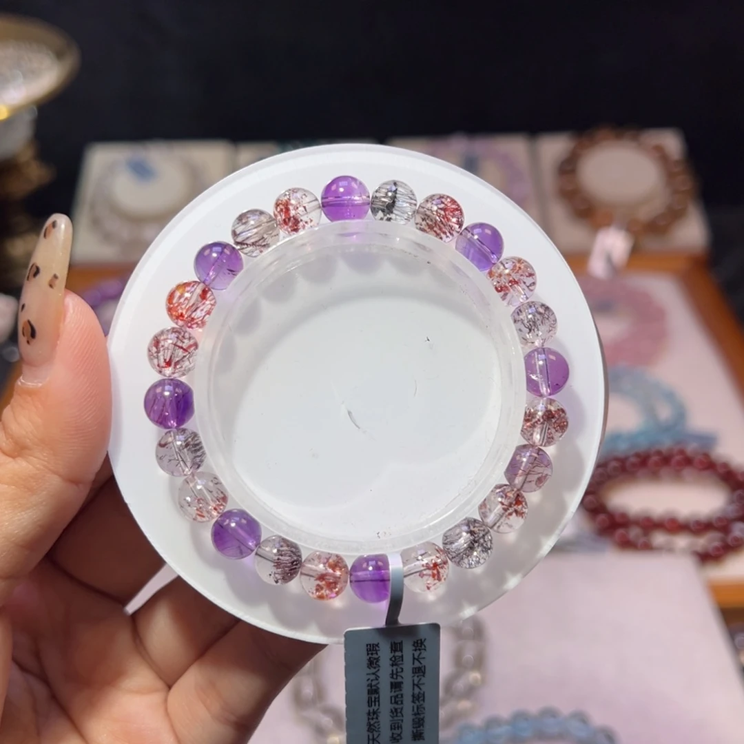 水晶手串未镶嵌?****）高货超七7.8m m