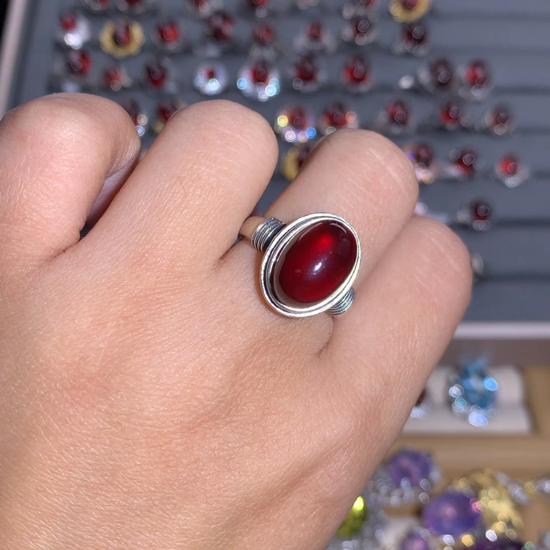 【闪购商品】水晶戒指银S925镶嵌我****了戒指