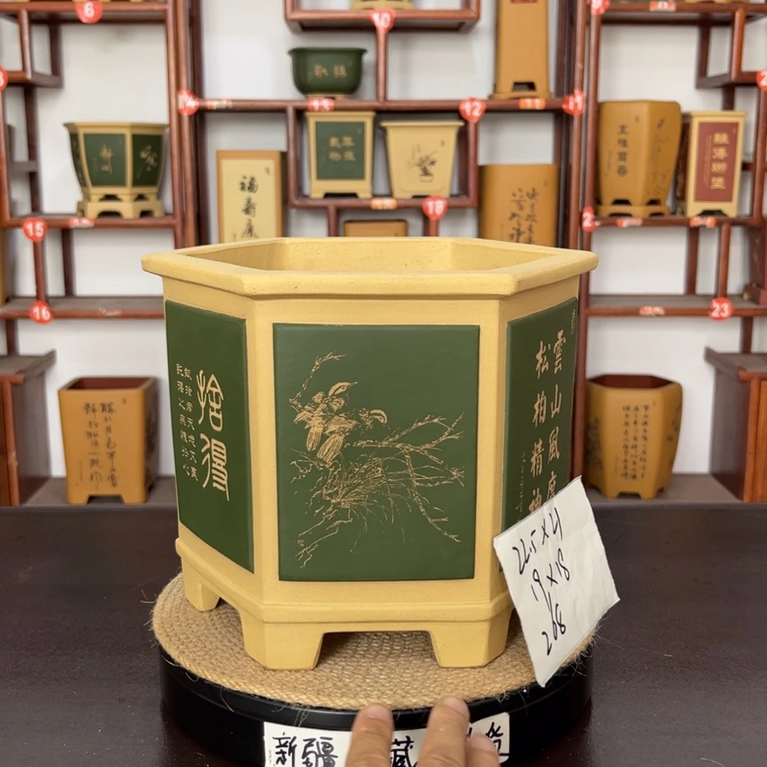 紫砂花盆紫砂花盆