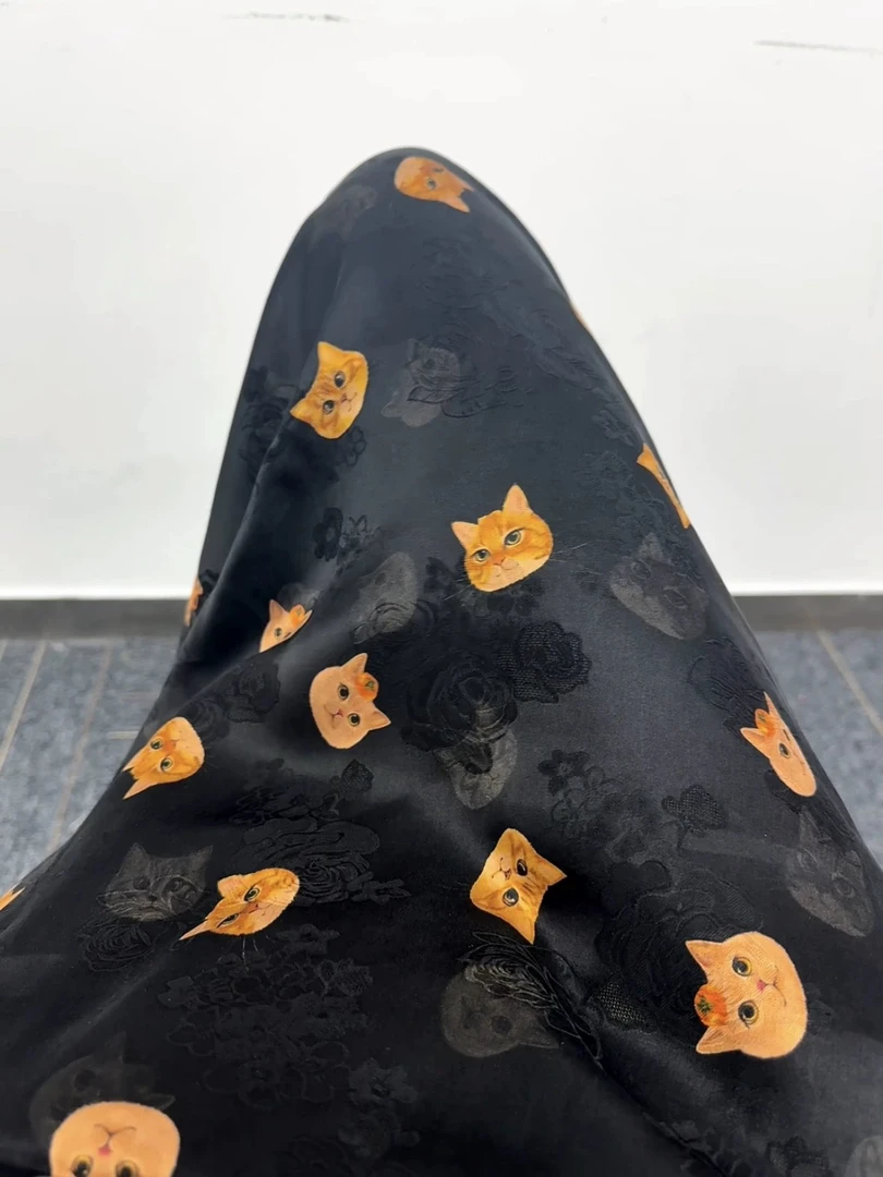 【小橘猫】28姆米花萝红云纱现货发（无退换）