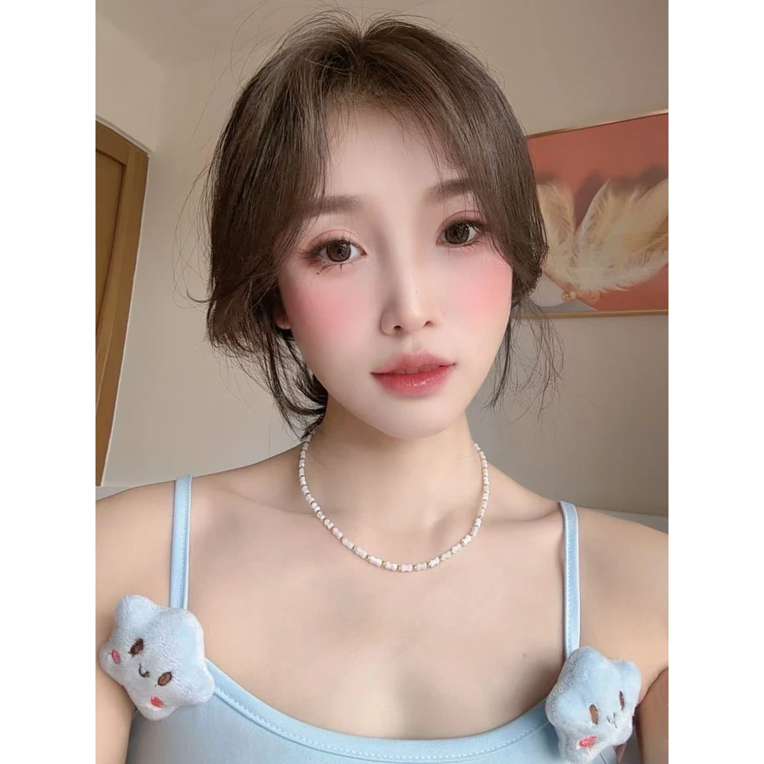 铜合金石英石吊坠 文艺风水滴珍珠女气质感复古轻奢XL10200001