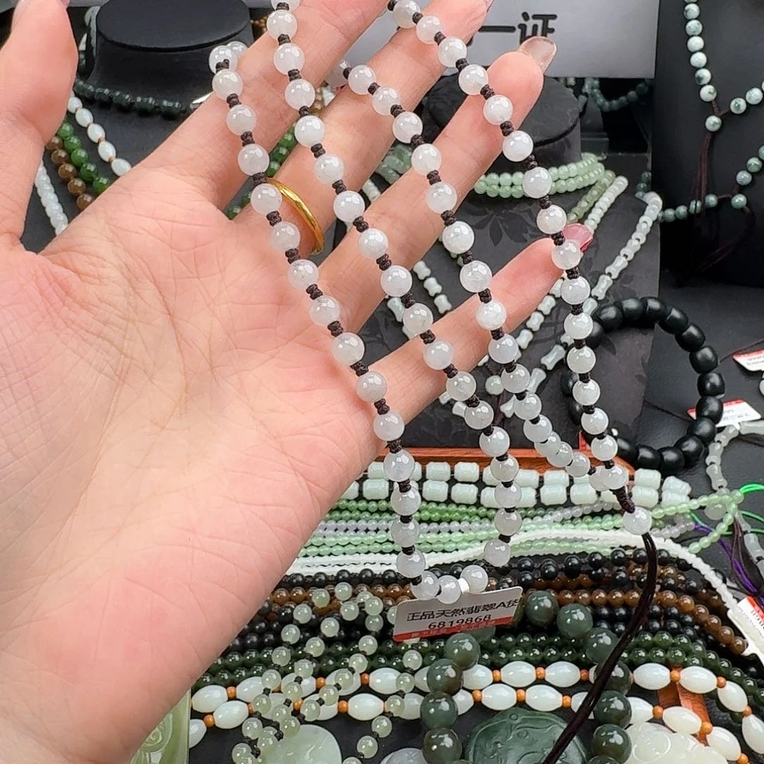 翡翠未镶嵌颈饰纯天然