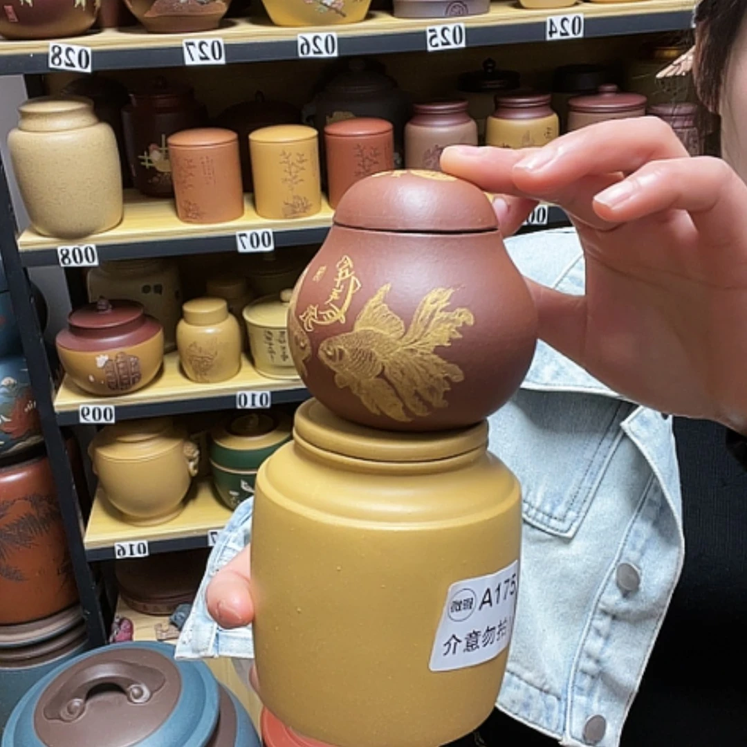 【闪购商品】紫砂茶叶罐l**、紫砂茶叶罐