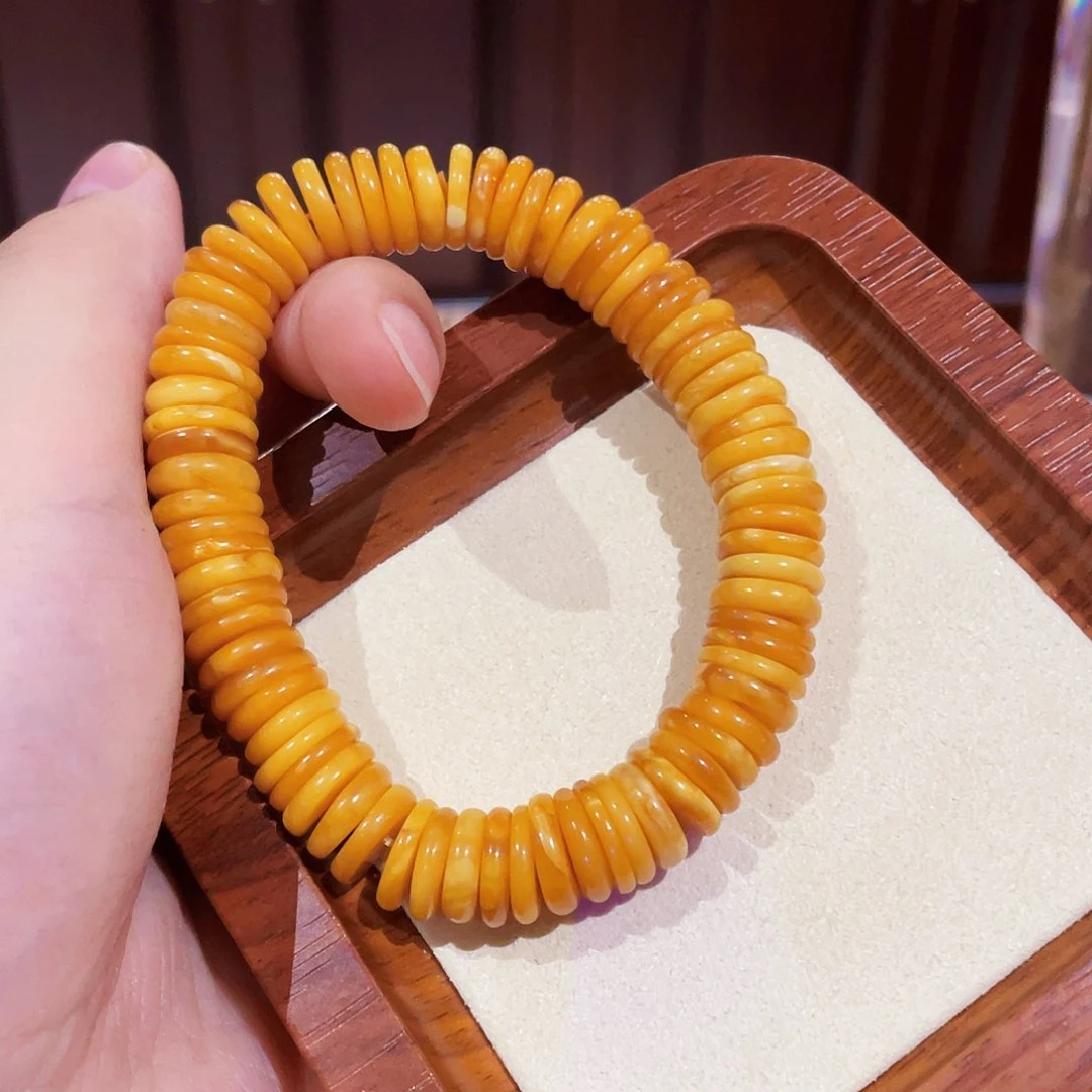 未镶嵌蜜蜡手链手串