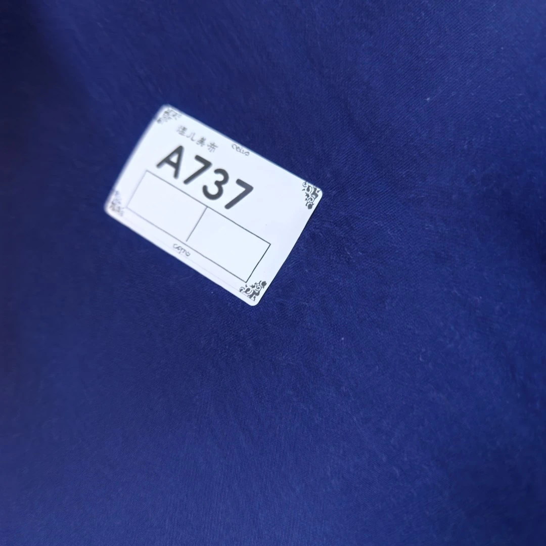 737藏蓝色一体颗粒绒布料