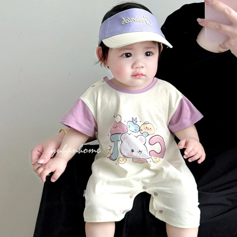 【太空熊&CAT】短袖连体衣男童女童