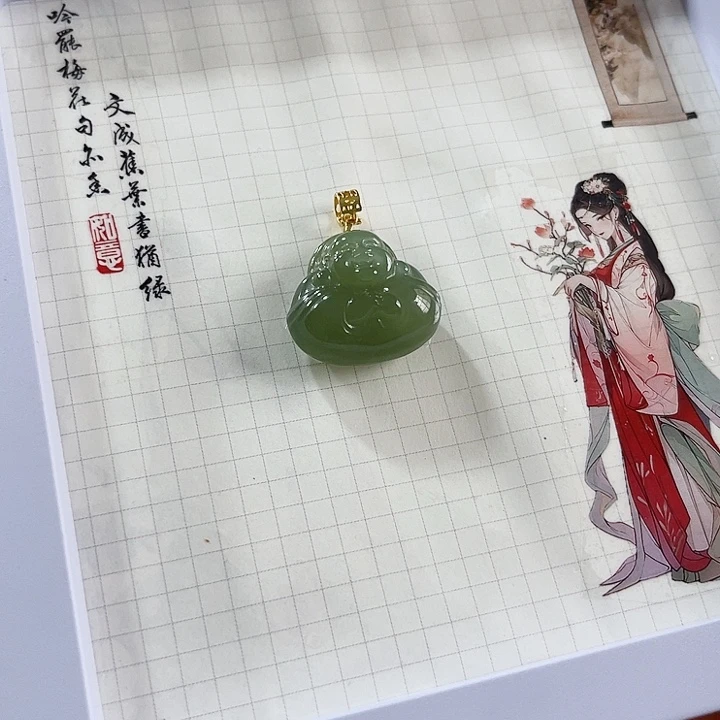 阿***梅和田玉未镶嵌颈饰
