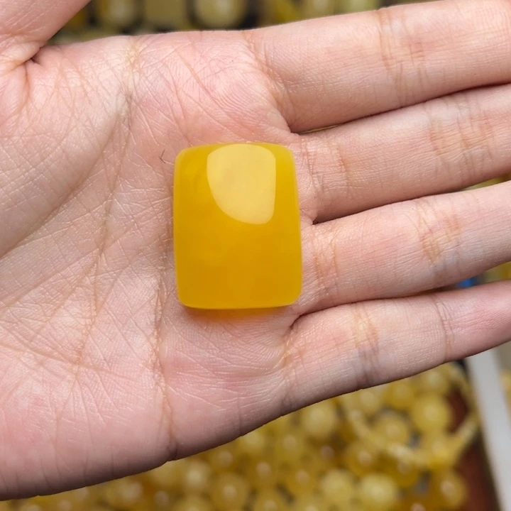 蜜蜡未镶嵌珠宝奇石天然蜜蜡满蜡鸡油黄平安无事牌吊坠