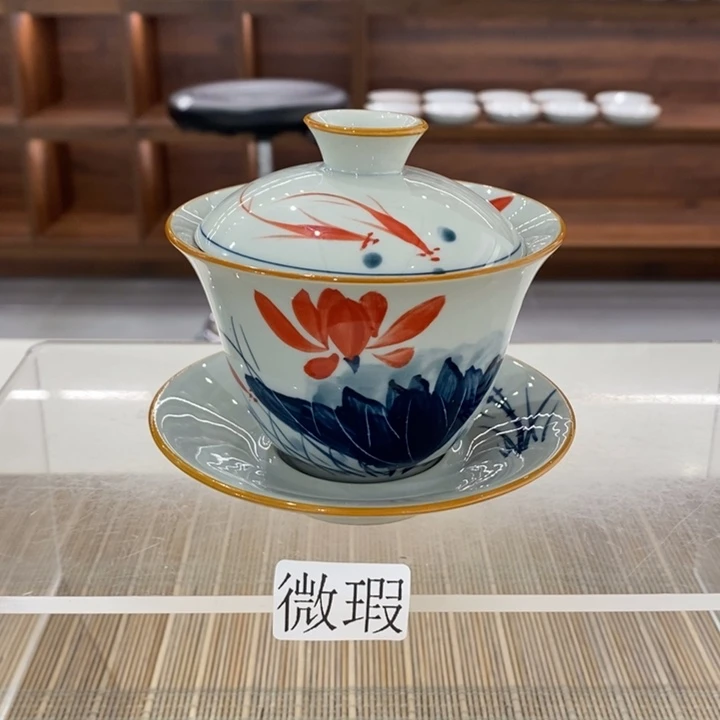 釉下老陶泥手工绘制