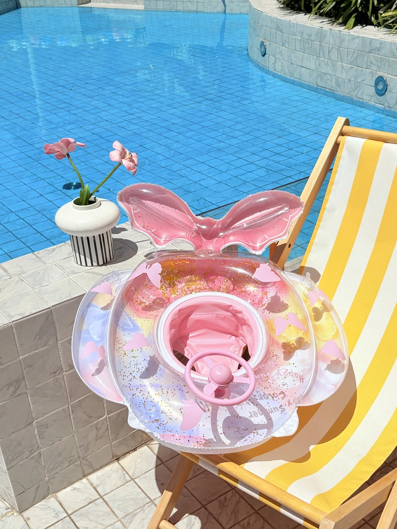 儿童游泳圈防侧翻宝宝座圈婴儿小孩坐圈男孩女孩充气玩具救生圈