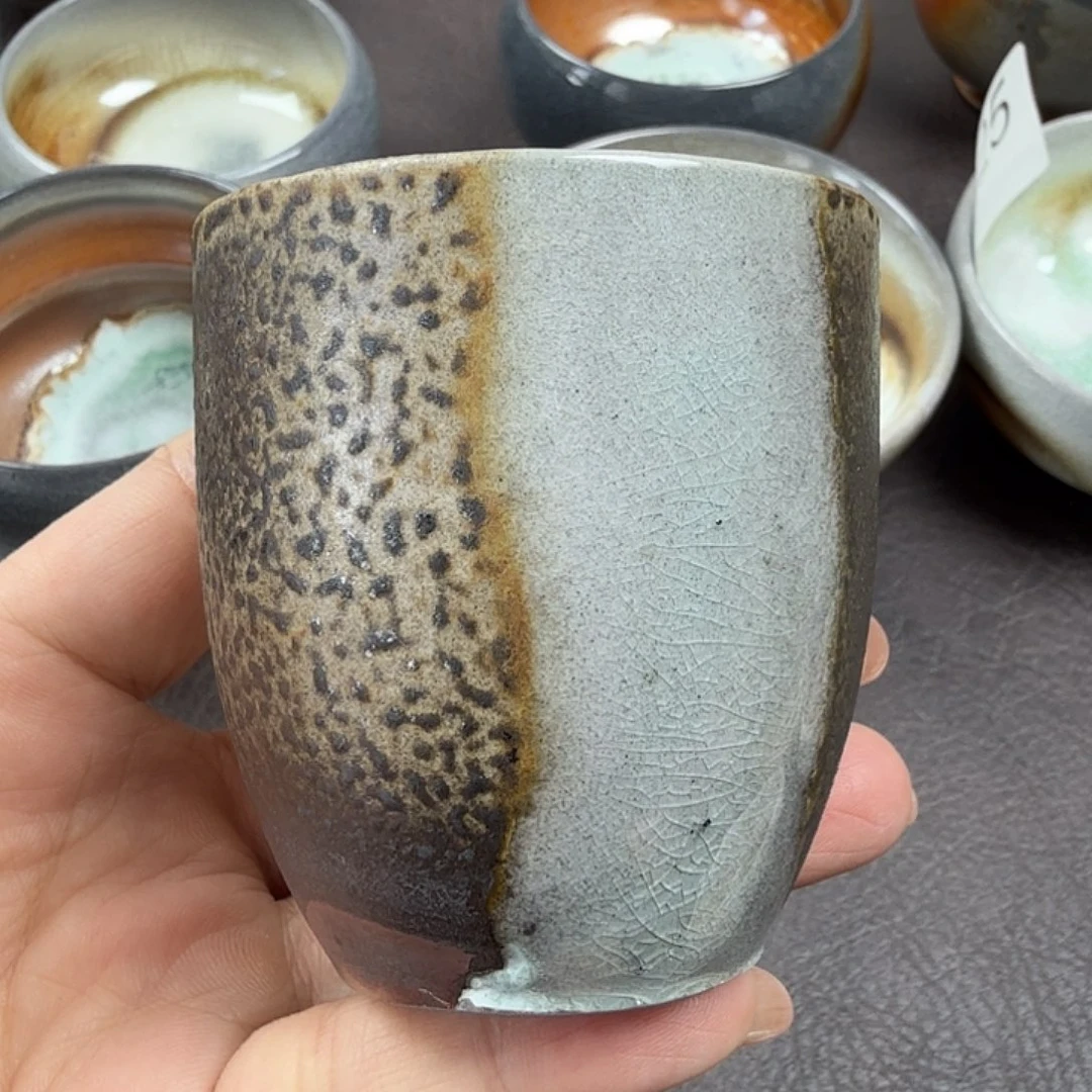 手工手作柴烧主人杯