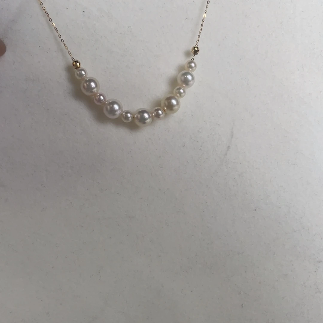 海水珍珠18K金镶嵌项链