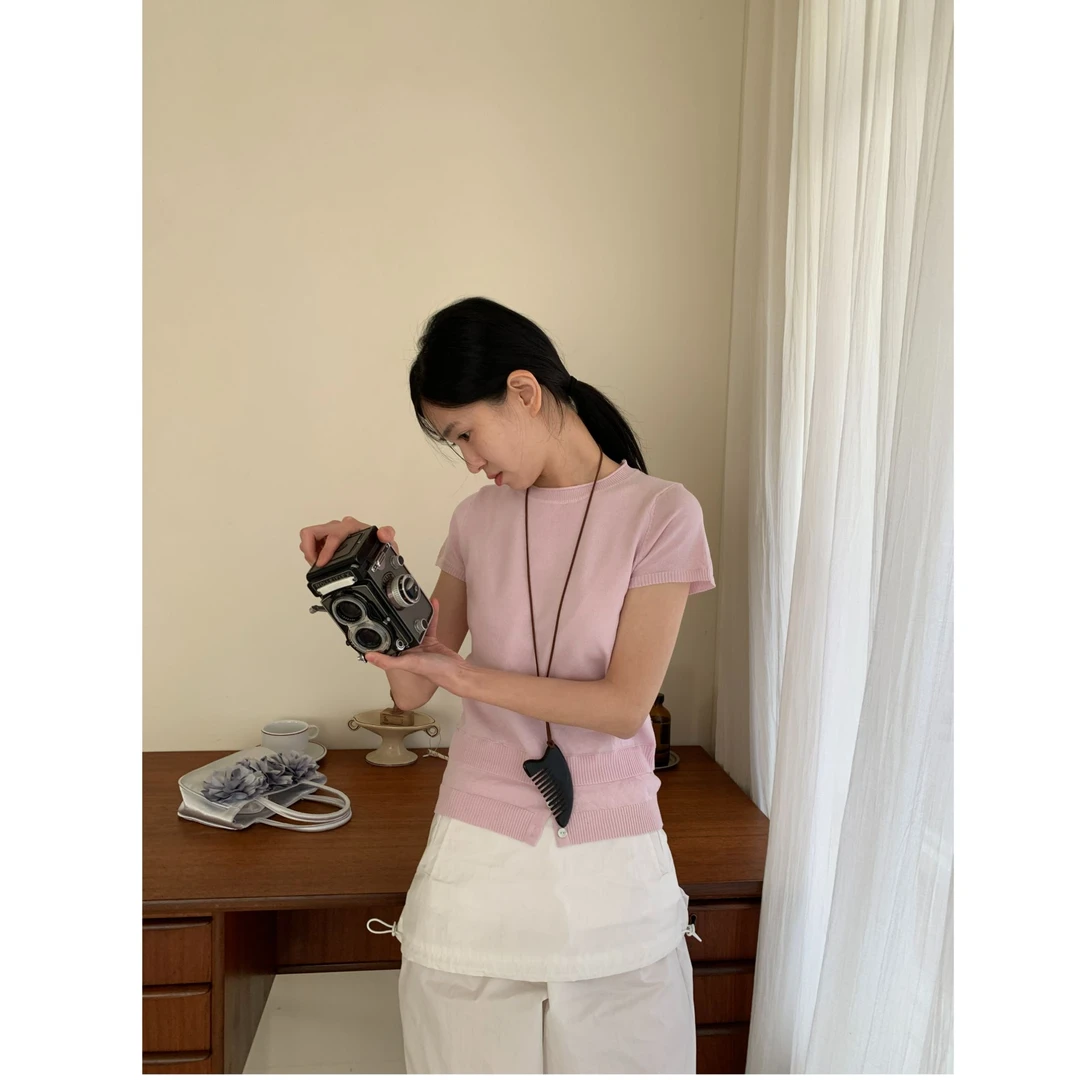 十三行FINOA-夏季福秒圆领正肩针织衫#F170