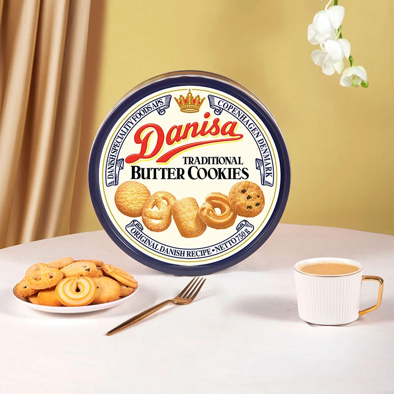 【裸罐饼干易碎介意勿拍】25年10月到期皇冠丹麦曲奇原装进口750g