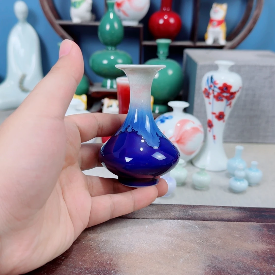 陶瓷手工小花器摆件