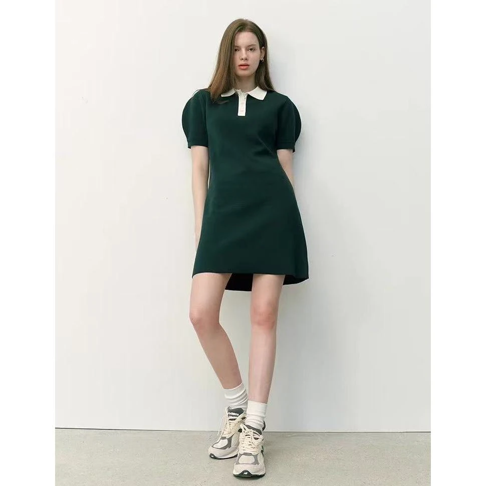 SS25355  AND YOU设计师品牌针织短款连衣裙