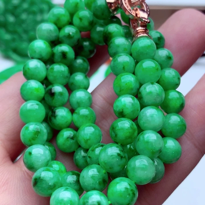 翡翠未镶嵌毛衣链