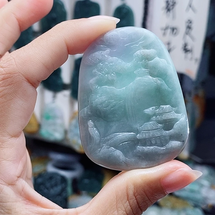 翡翠未镶嵌颈饰翡翠