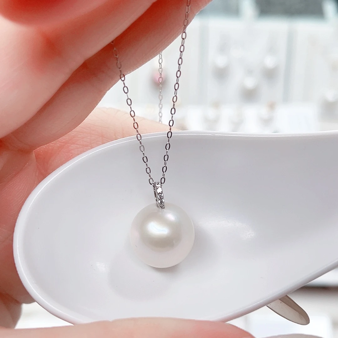 合金淡水珍珠吊坠(赠链)