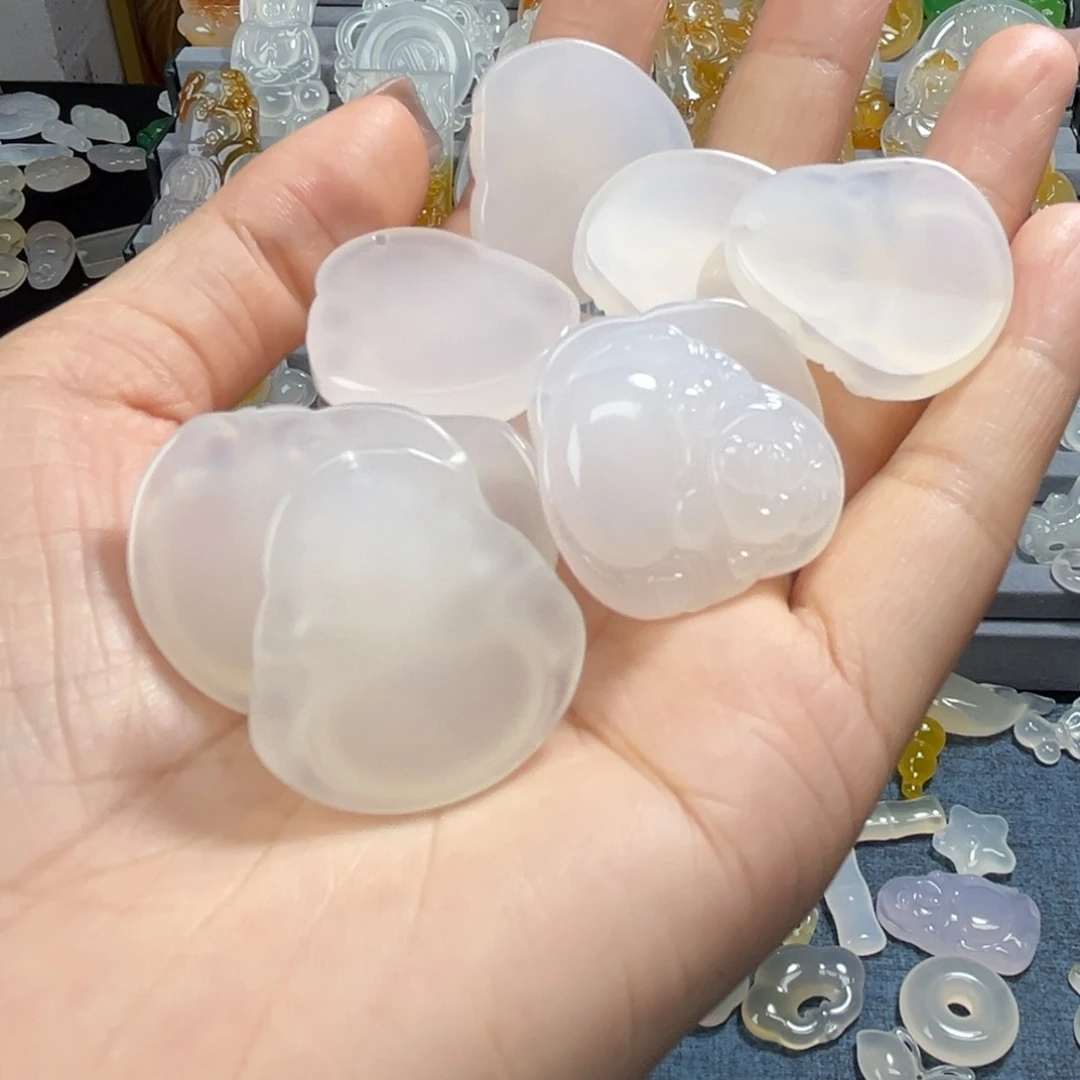 山***情玛瑙/玉髓未镶嵌颈饰