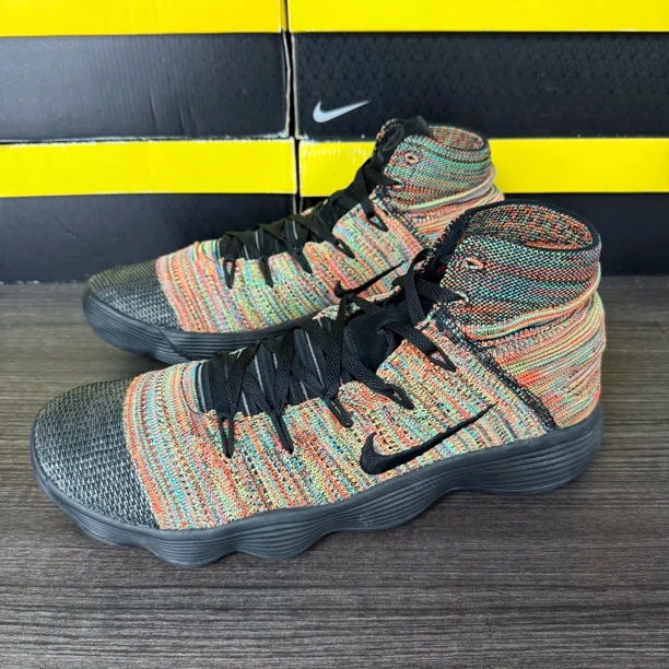 99新 MM6 配盒45.5码 HD17黑彩虹 hyper dunk17 球鞋