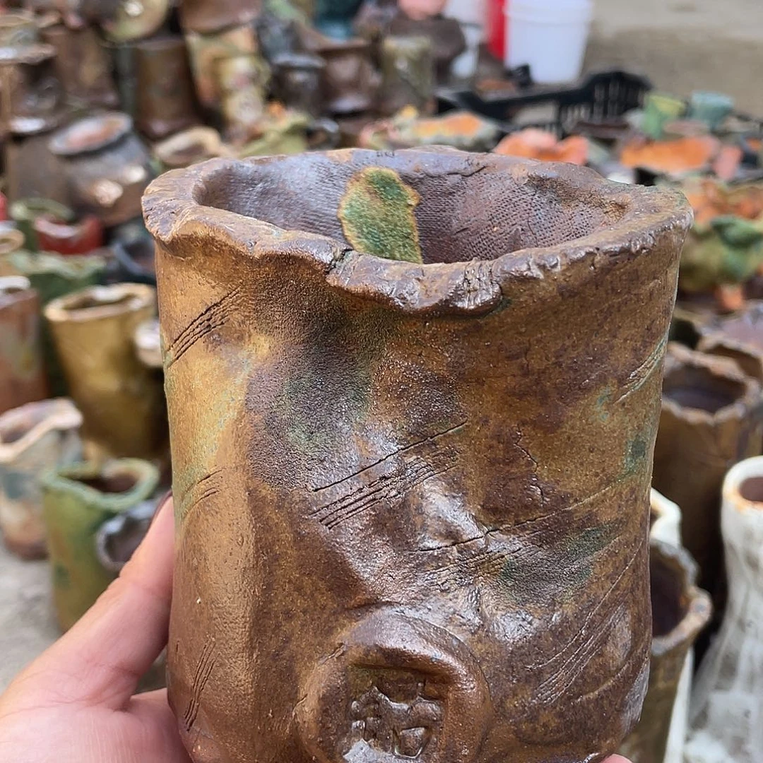特价福利手工粗陶花盆