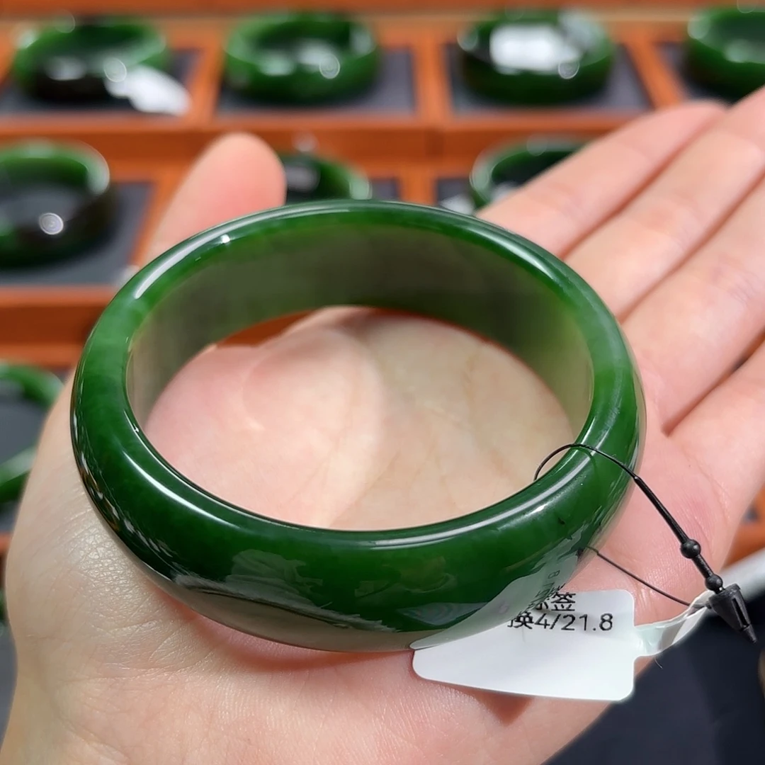 和田玉（碧玉）未镶嵌手镯5859