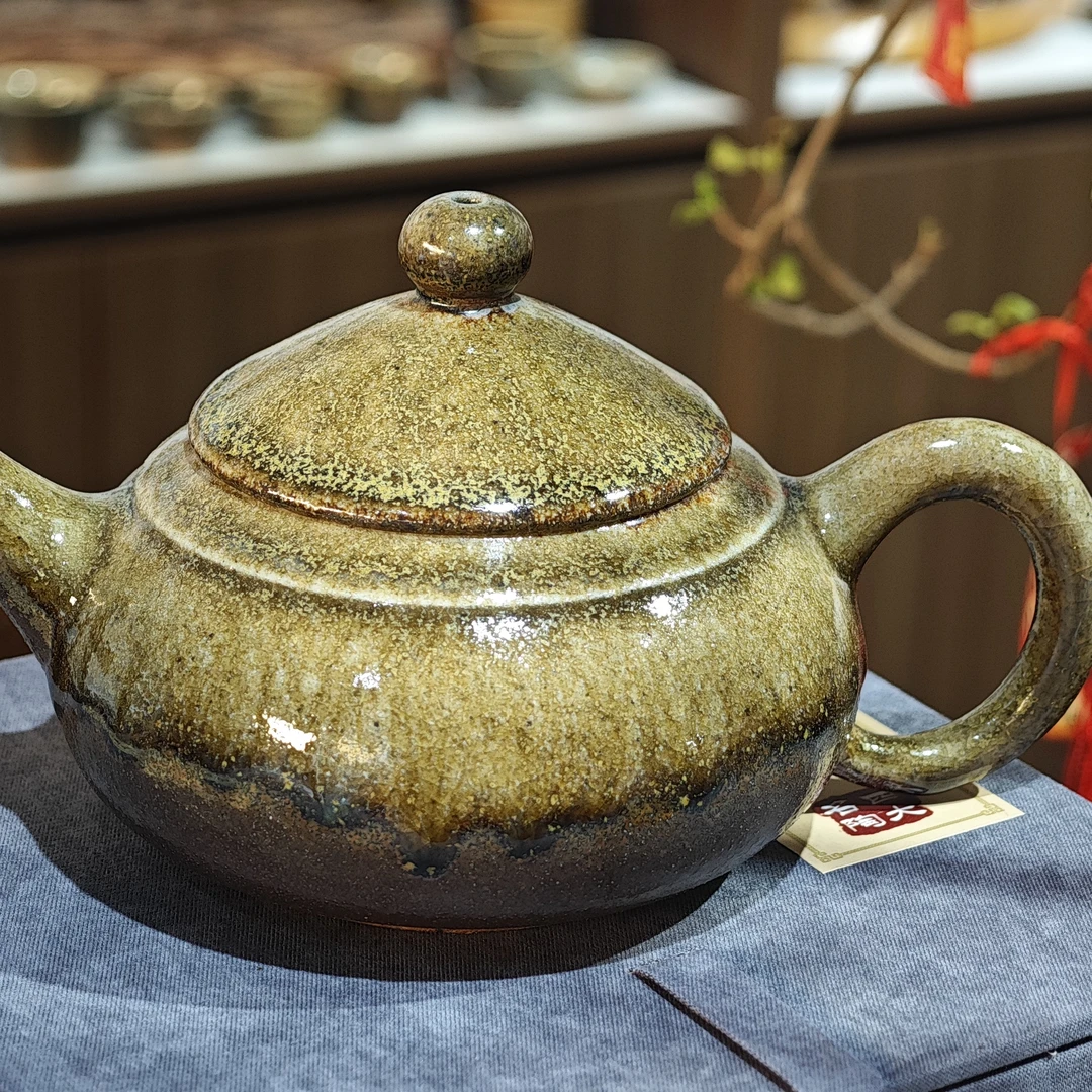 建水白泥柴烧壶 复古风