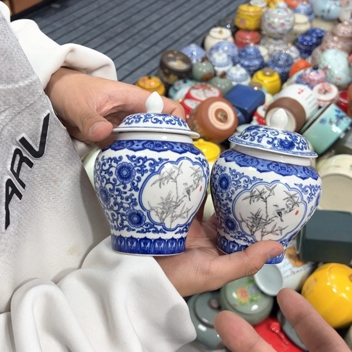 茶叶罐陶瓷家用储物罐轻微瑕疵品介意勿拍