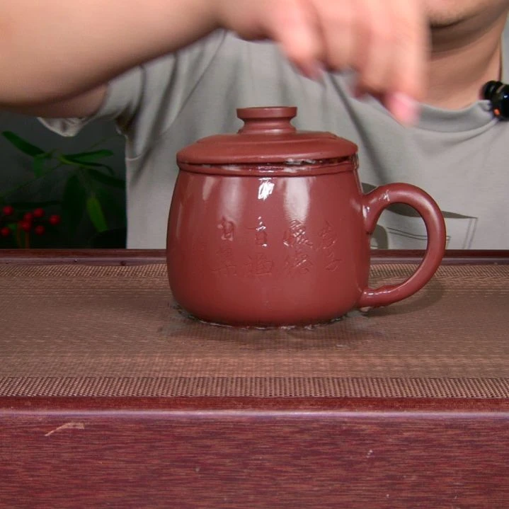 茶杯紫砂高货放漏