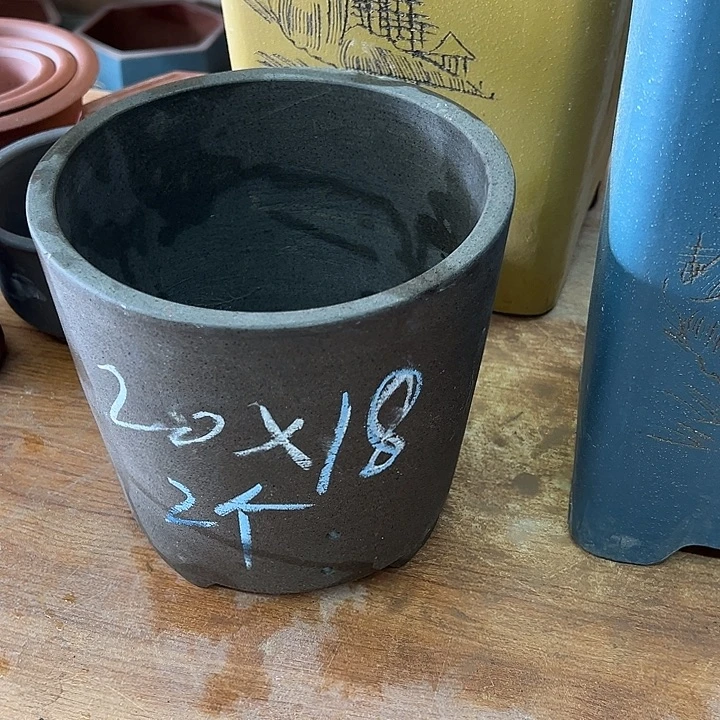 紫砂花盆，透气花盆