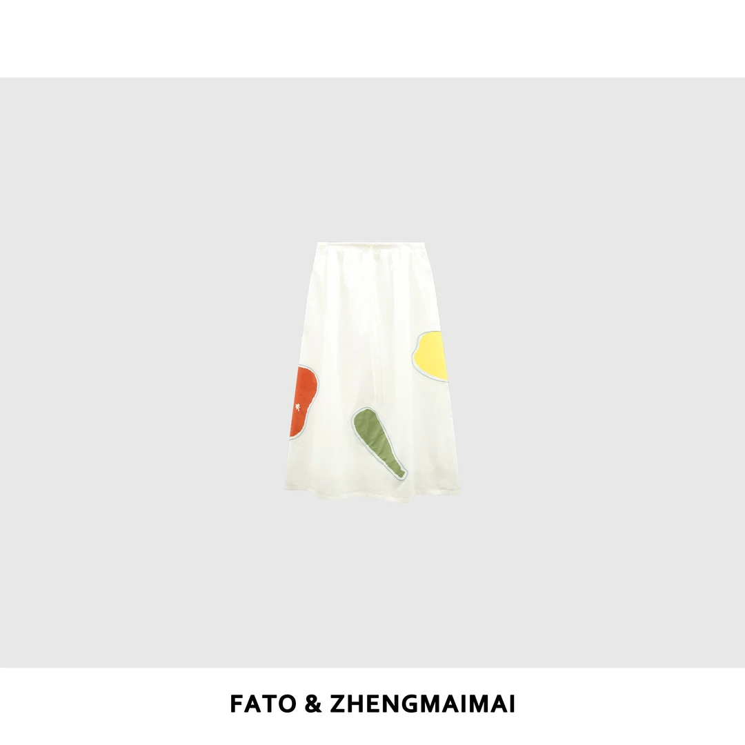 【郑买买】野花园 夏季款时尚休闲百搭设计款半裙YZ50508Q1