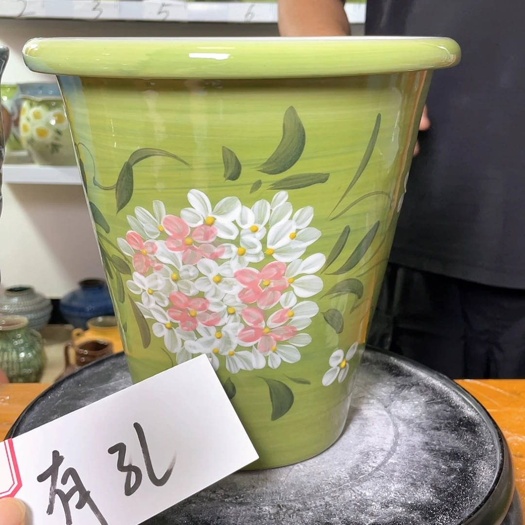 景德镇陶瓷花盆微瑕369