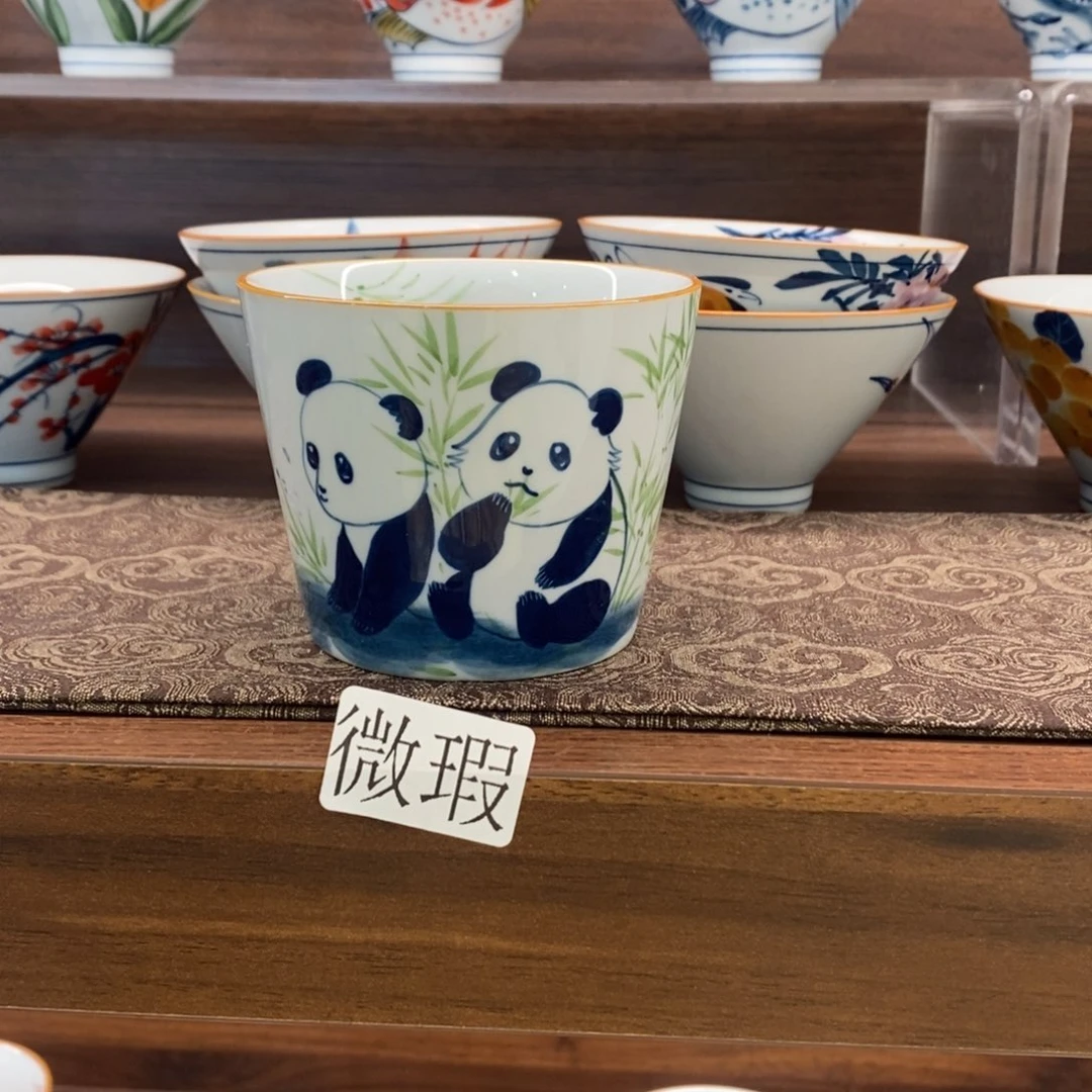 釉下彩老陶泥手工绘制