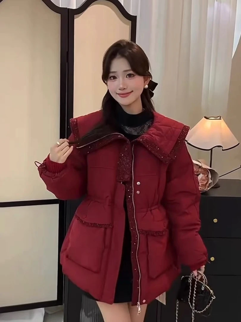 编号600-690 冬款2024新款气质减龄显瘦女外套时尚休闲保暖外套