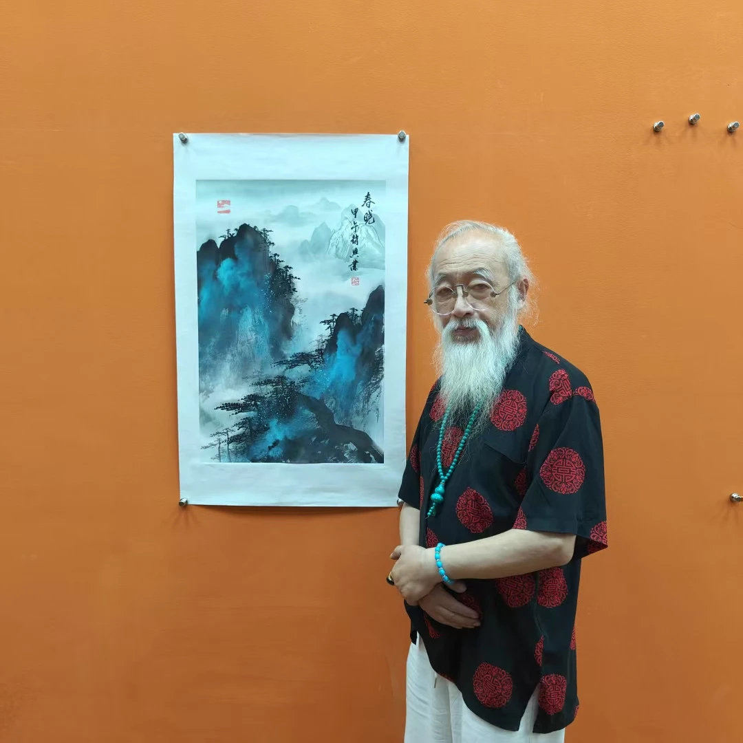 赵兴业《春晓》四尺三开 托底  68*45cm 古墨堂3