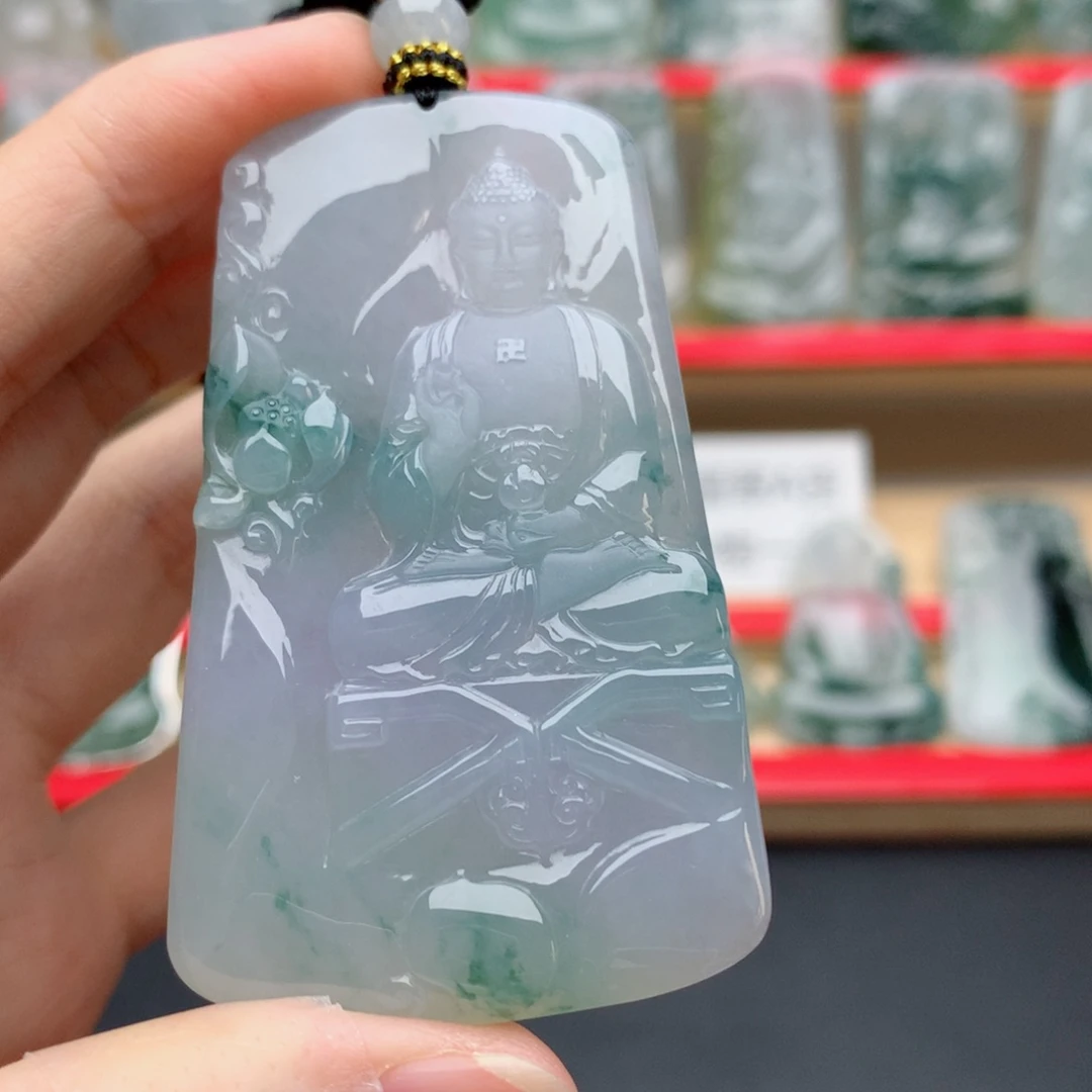 颈饰未镶嵌翡翠阿弥陀佛