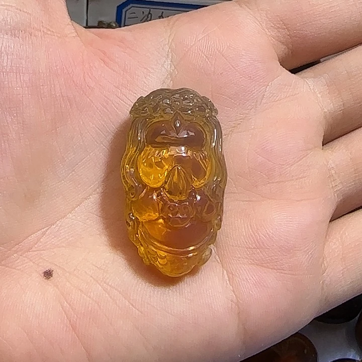 裸石琥珀未镶嵌美人鱼